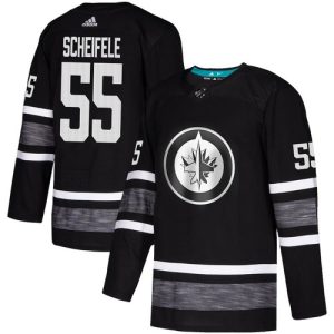 Winnipeg Jets Trikot #55 Mark Scheifele Schwarz 2019 All-Star NHL